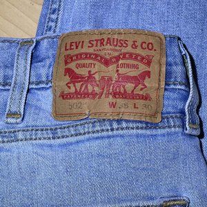 Levi’s 502 Regular Taper fit jeans 38x30 Faded Blue